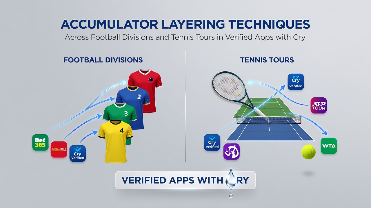 Illustration von Krypto-Transaktionen und Akkumulator-Layering in mobilen Sportwetten-Apps