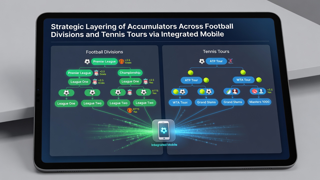 Darstellung der mobilen Integration von Rewards bei der Akkumulator-Schichtung in Fußball und Tennis